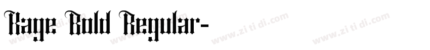 Kage Bold Regular字体转换